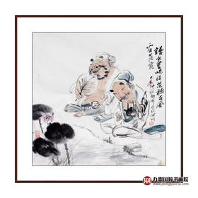 姬朝晖《人物作品》50*50cm 人物斗方作品 茶室/客厅挂画