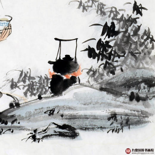 姬朝晖《人物作品》50*50cm 人物斗方作品 茶室/客厅挂画 商品图5