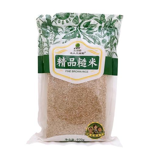 北大荒 糙米新米970g健身低脂餐糙米饭膳食纤维非转基因粗粮杂粮 商品图0