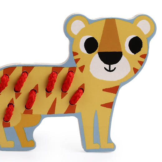 djeco宝宝动物穿绳穿线板串珠益智幼儿早教儿童玩具1-2岁精细动作 商品图2