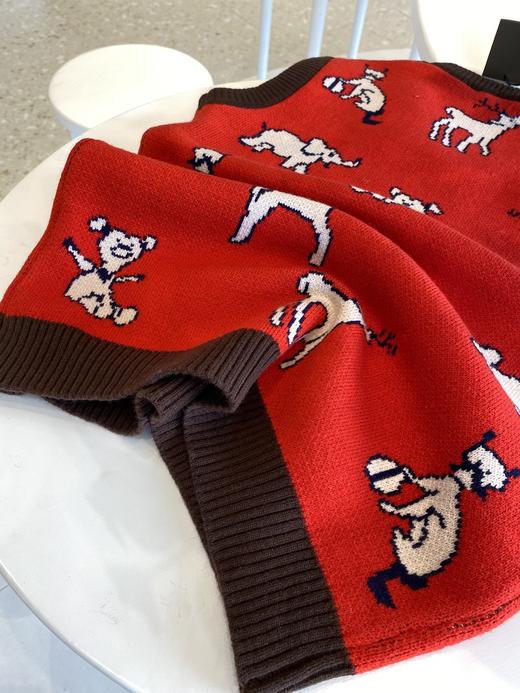 点此购买 GUCCI女款动物世界V领针织背心 曾153465 商品图12