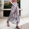 QQZJ-50934F422AF夏新款高腰大裤脚不规则印花七分裤 商品缩略图1
