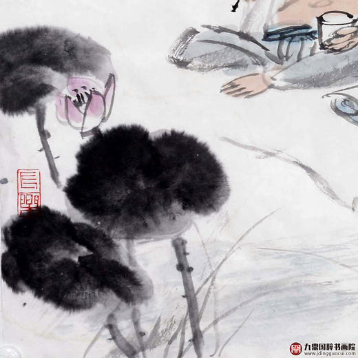 姬朝晖《人物作品》50*50cm 人物斗方作品 茶室/客厅挂画 商品图4