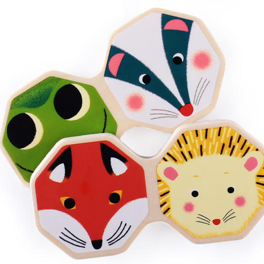 djeco动物接龙配对双面宝宝桌游2岁家庭亲子互动益智游戏幼儿玩具 商品图4