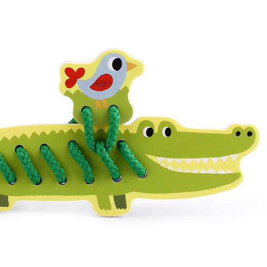 djeco宝宝动物穿绳穿线板串珠益智幼儿早教儿童玩具1-2岁精细动作 商品图1