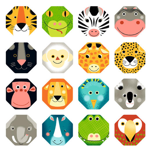 djeco动物接龙配对双面宝宝桌游2岁家庭亲子互动益智游戏幼儿玩具 商品图3