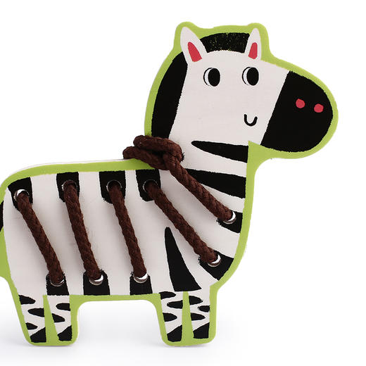 djeco宝宝动物穿绳穿线板串珠益智幼儿早教儿童玩具1-2岁精细动作 商品图3