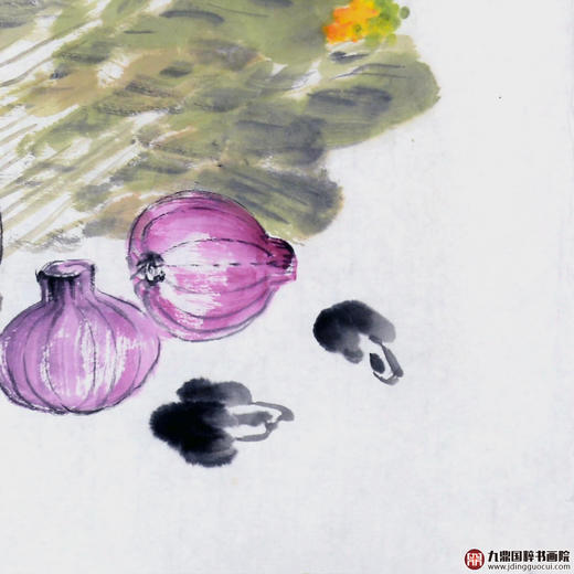 姬朝晖《花鸟作品》50*50cm 花鸟斗方作品 餐厅/茶室/卧室挂画 商品图5