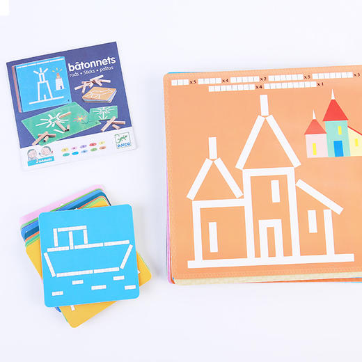 djeco学数数加减法数学幼儿园算术教具3-4-5木质拼图儿童益智玩具 商品图1