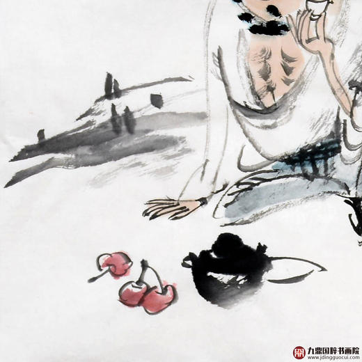 姬朝晖《人物作品》50*50cm 人物斗方作品 茶室/客厅挂画 商品图4