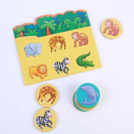 djeco动物搜索令配对儿童桌游亲子互动游戏2-3岁宝宝益智玩具早教 商品图2