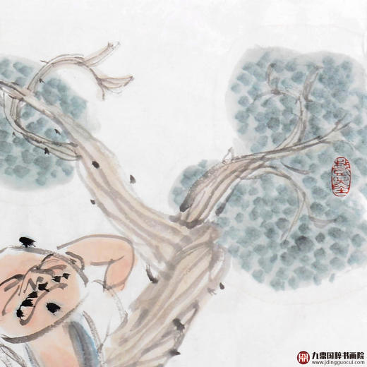 姬朝晖《人物作品》50*50cm 人物斗方作品 茶室/客厅挂画 商品图3