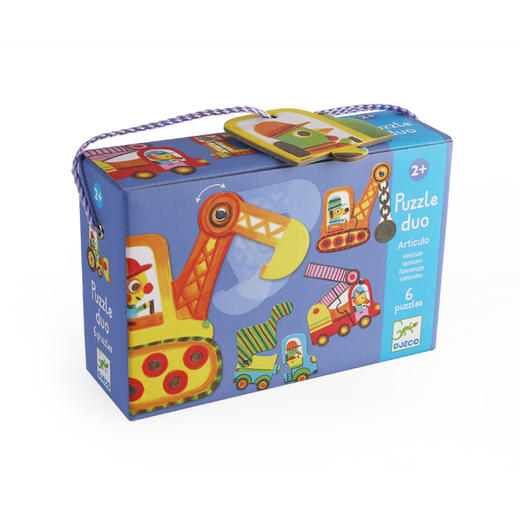 儿童交通工具工程车配对1拼图2岁半幼儿智力启蒙逻辑早教宝宝卡片 商品图2