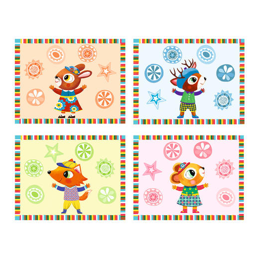 djeco多米诺接龙记忆对对碰游戏幸运大转盘桌游儿童益智玩具3-4岁 商品图2