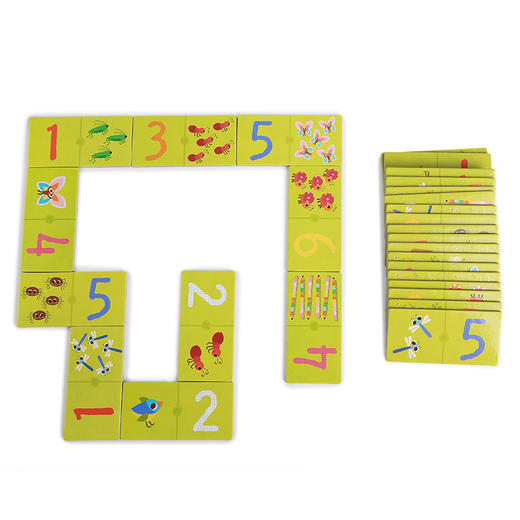 djeco动物数字多米诺接龙数数玩具启蒙幼儿3-4岁儿童桌面游戏益智 商品图4