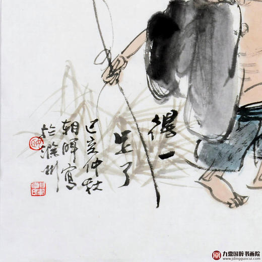 姬朝晖《人物作品》50*50cm 人物斗方作品 茶室/客厅挂画 商品图4