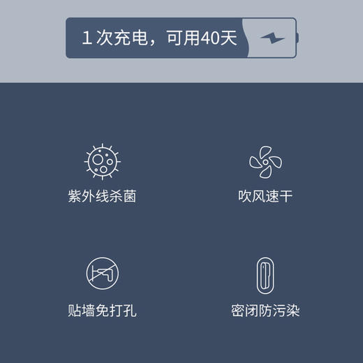 火鸡无线智能筷笼紫外线杀菌厨房筷子篓壁挂式收纳盒沥水筒筷子机 商品图5