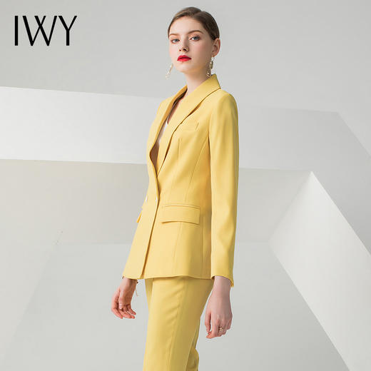 IWY/黄色长袖西装长裤套装C10386+P10226 商品图1