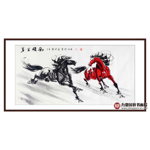 张祺晟《万里雄风》68*138cm 动物横幅作品 办公室/客厅挂画 商品图0