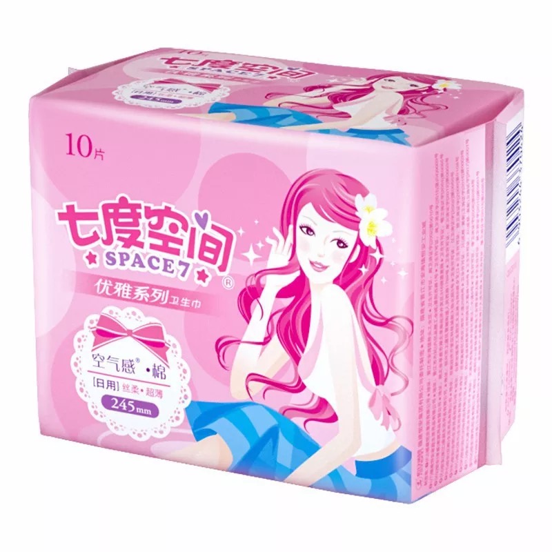七度空间 优雅日用 纯棉卫生巾 10片245mm