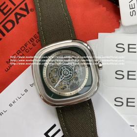 现货SEVENFRIDAY 七个星期五手表机械男表T2/01  改革后的新款比旧款更薄大小45.6x45.0mm 更符合国人手型 316L精钢拉砂表壳 线条质感明显 30米防水 机芯方面搭载日本镂空全