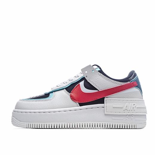 全新少女系解构主义设计 Nike WMNS Air Force 1 Shadow 空军一号轻量增高低帮百搭板鞋"拼接马卡龙" 双层轻量EVA发泡中底+防滑RB橡胶外圈底鞋底 商品图0