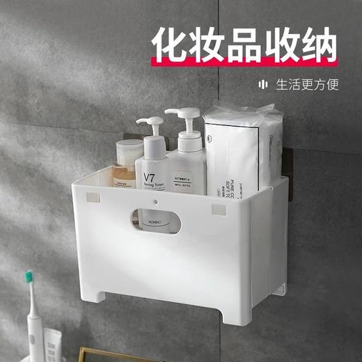 可折悬挂叠脏衣篮 免打孔装衣物浴室收纳筐 商品图3