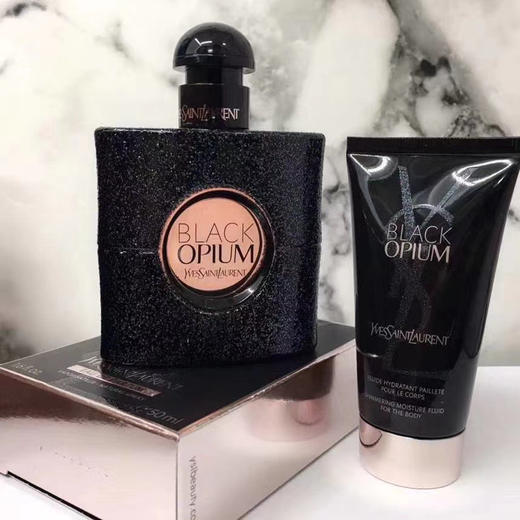 法国YSL黑鸦片香水两件套（黑鸦片香水50ml+身体乳50ml） 商品图1