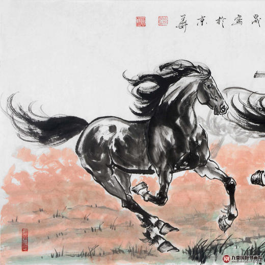 张祺晟《雄风万里》68*138cm 动物横幅作品 办公室/客厅挂画 商品图2