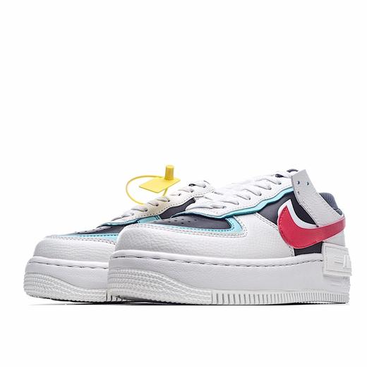 全新少女系解构主义设计 Nike WMNS Air Force 1 Shadow 空军一号轻量增高低帮百搭板鞋"拼接马卡龙" 双层轻量EVA发泡中底+防滑RB橡胶外圈底鞋底 商品图1