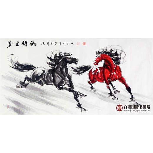 张祺晟《万里雄风》68*138cm 动物横幅作品 办公室/客厅挂画 商品图1