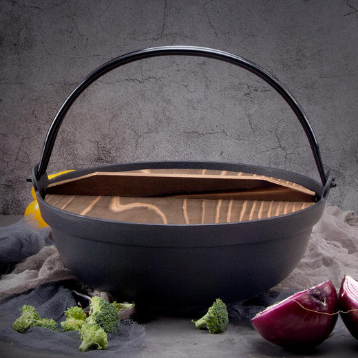 【样品清仓特惠6折，仅一个无货退款】日本原装进口南部铁匠铸铁锅汤锅炖肉锅日式精铸铁焖肉锅地炉锅 日式及精铸铁炖锅【不支持补差，非质量问题不退不换】S 商品图1