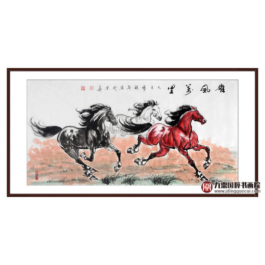 张祺晟《雄风万里》68*138cm 动物横幅作品 办公室/客厅挂画 商品图0