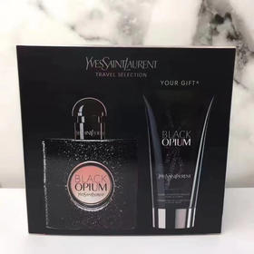 法国YSL黑鸦片香水两件套（黑鸦片香水50ml+身体乳50ml）
