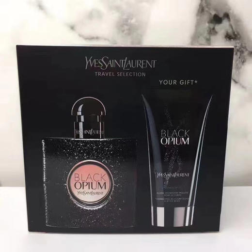 法国YSL黑鸦片香水两件套（黑鸦片香水50ml+身体乳50ml） 商品图0