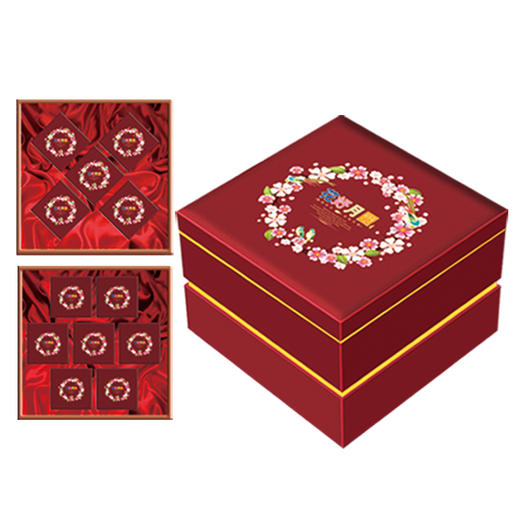 花好月圆双层月饼礼盒 商品图0