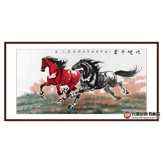 张祺晟《叱咤千里》68*138cm 动物横幅作品 办公室/客厅挂画 商品图0