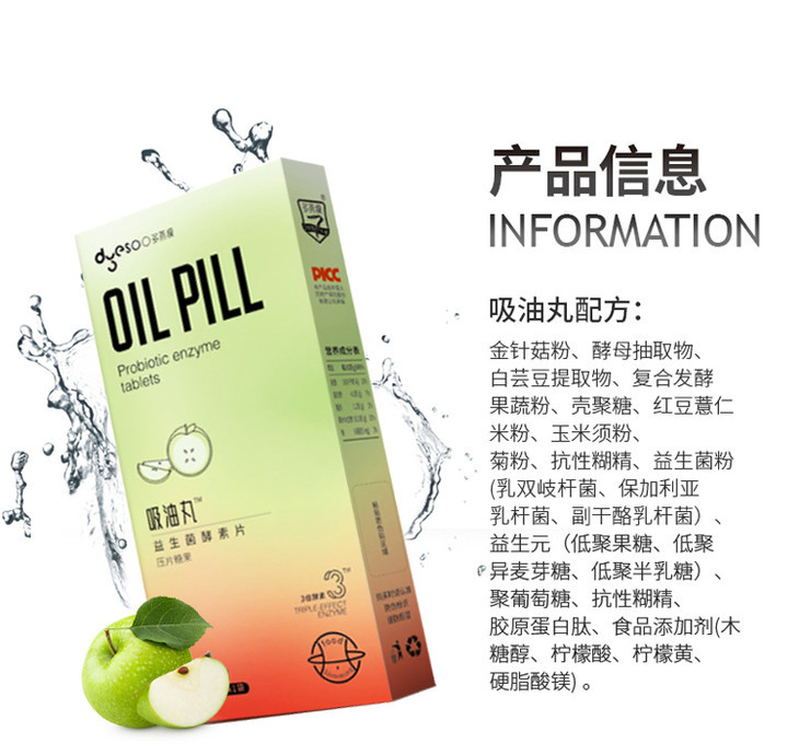 【全线爆款】多燕瘦吸油丸,餐后急救嚼一颗,油腻拜拜常享瘦