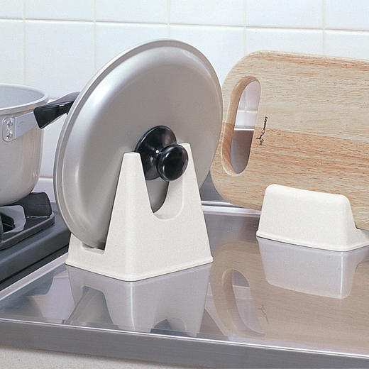 日本进口inomata锅盖砧板收纳架 商品图1