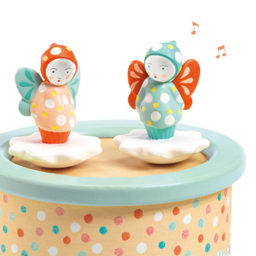 djeco儿童宝宝早教乐器音乐盒玩具旋转芭蕾舞公主八音盒女孩木质 商品图1