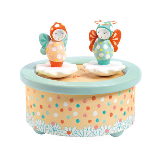 djeco儿童宝宝早教乐器音乐盒玩具旋转芭蕾舞公主八音盒女孩木质 商品图4