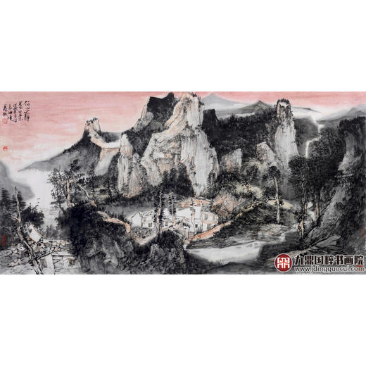 李星赋《山水作品》68*138cm 山水横幅作品 办公室/客厅/书房挂画 商品图1