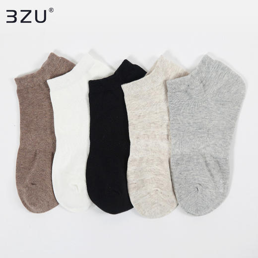 5双装袜子女船袜夏天薄款透气吸汗低帮防滑不掉跟夏季浅口薄短袜 商品图0