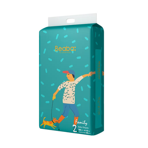 （超值）BEABA碧芭宝贝family家庭婴儿纸尿裤宝宝尿不湿超薄干爽 商品图2