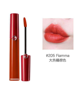 【香港直邮】意大利 GIORGIO ARMANI 阿玛尼哑光红管唇釉205 甜酷小辣椒