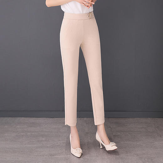 JGX-1858新款宽松显瘦百搭直筒洋气九分裤休闲哈伦裤 商品图2