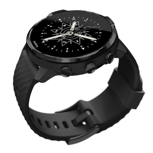 颂拓（SUUNTO）SUUNTO 7 智能运动手表 音乐支付户外跑步心率GPS双系统腕表 经典全黑SS050393000 商品图3