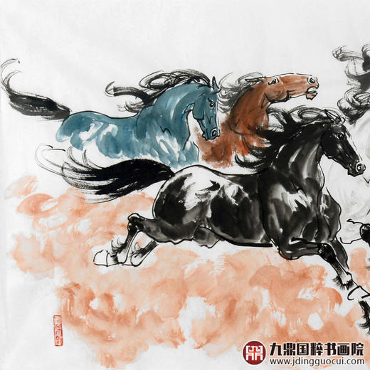 张祺晟《征程万里》68*178cm 动物横幅作品 办公室/客厅/书法挂画 商品图2