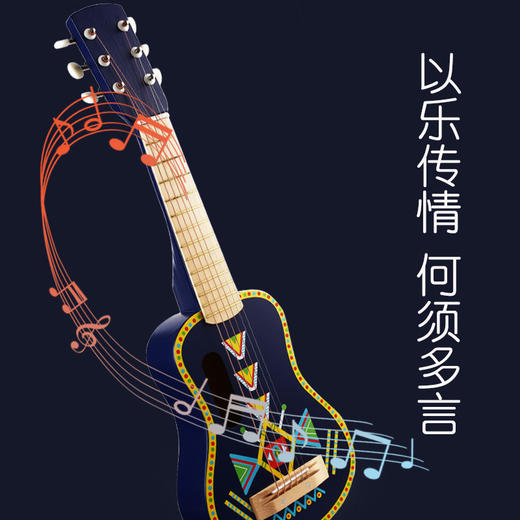 djeco曼波宝宝儿童仿真弹奏吉他6琴弦玩具女小孩男孩女孩初学民谣 商品图0