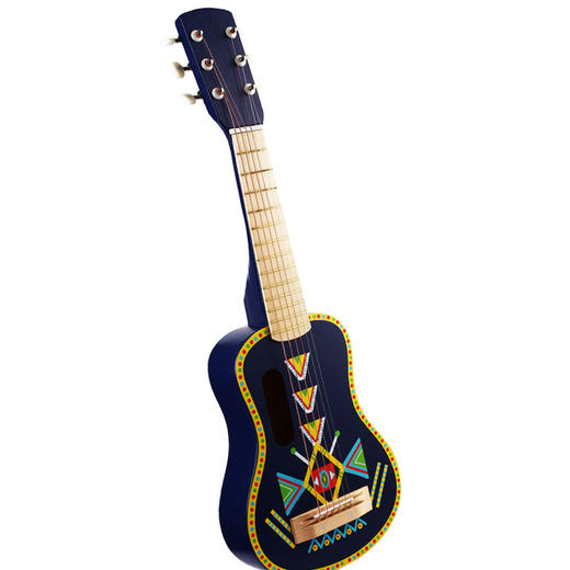 djeco曼波宝宝儿童仿真弹奏吉他6琴弦玩具女小孩男孩女孩初学民谣 商品图4